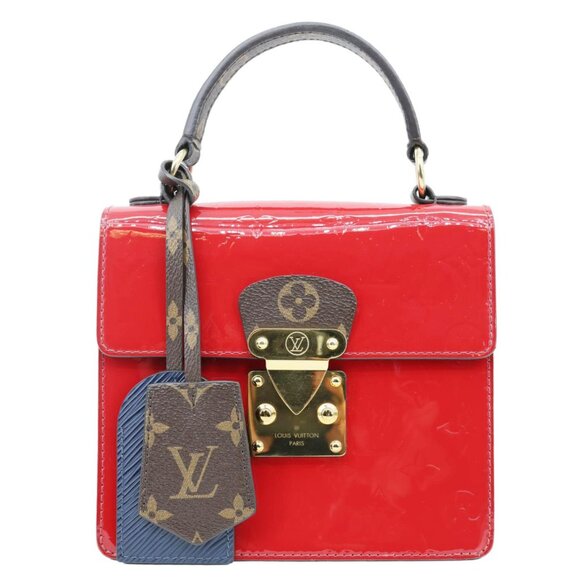 Louis Vuitton  Spring Street Monogram Vernis Epi Shoulder Bag Scarlet - Picture 1 of 14